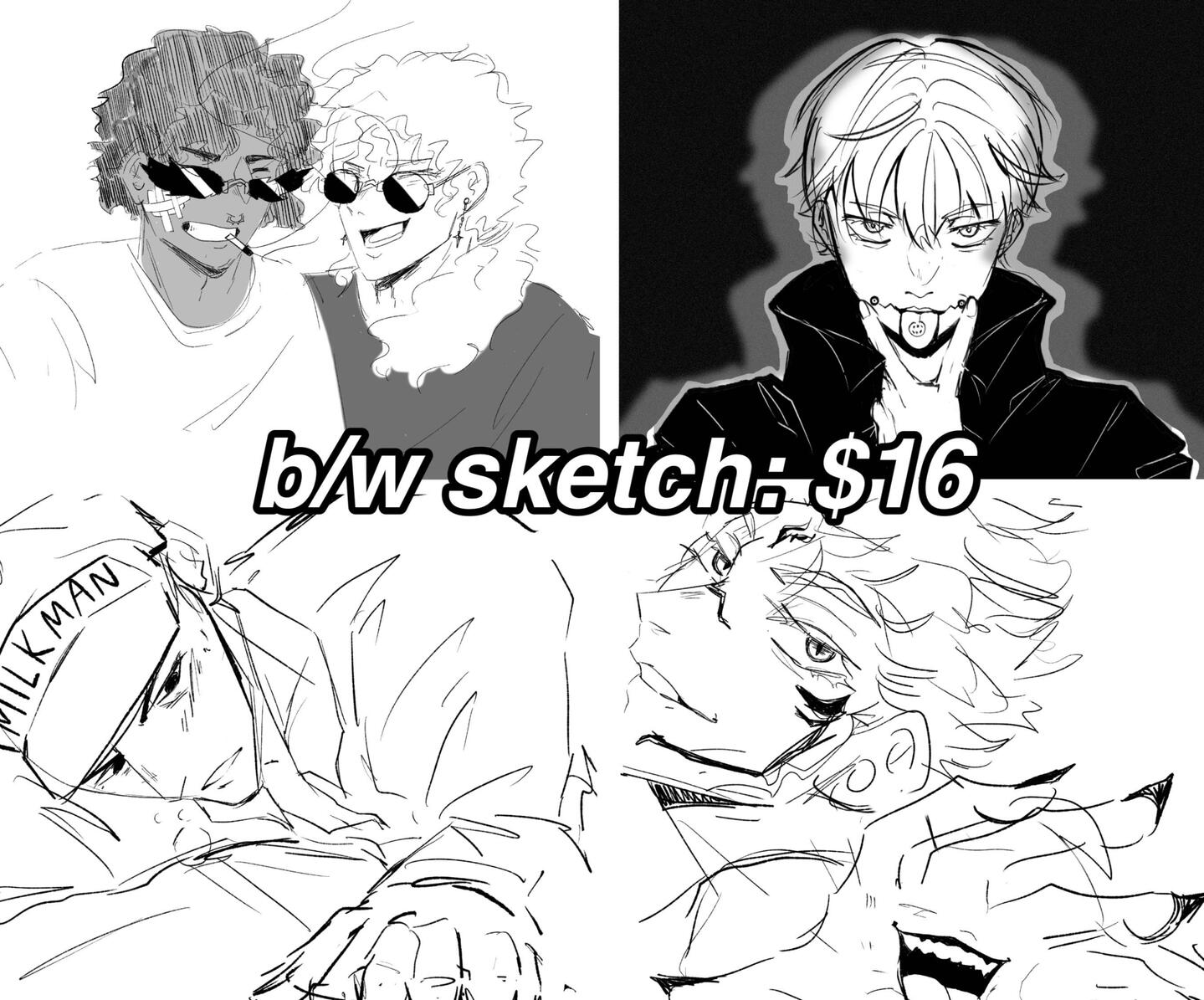 bw sketch: $16