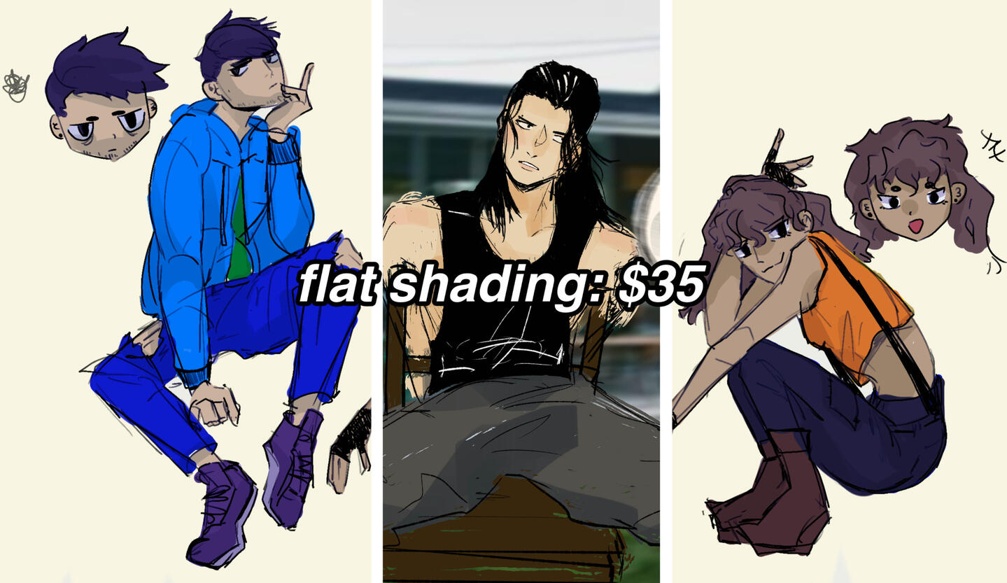 flat shading: $35